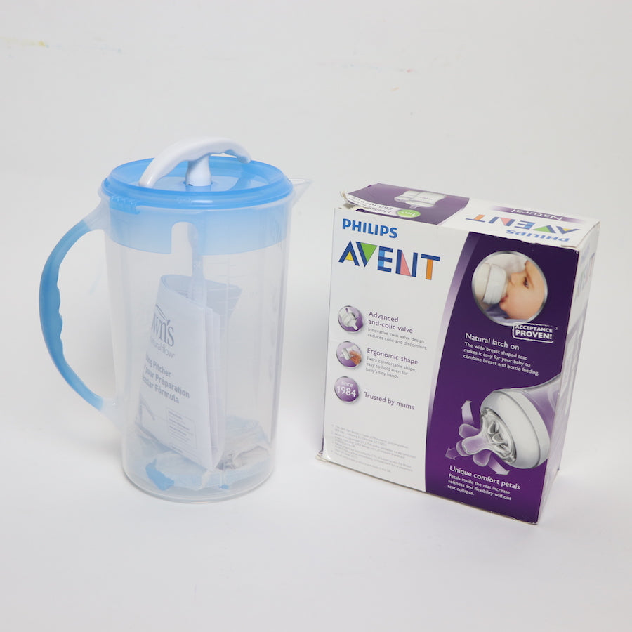 Dr. Brown's Formula Mixing Pitcher and Avent Bottle Set