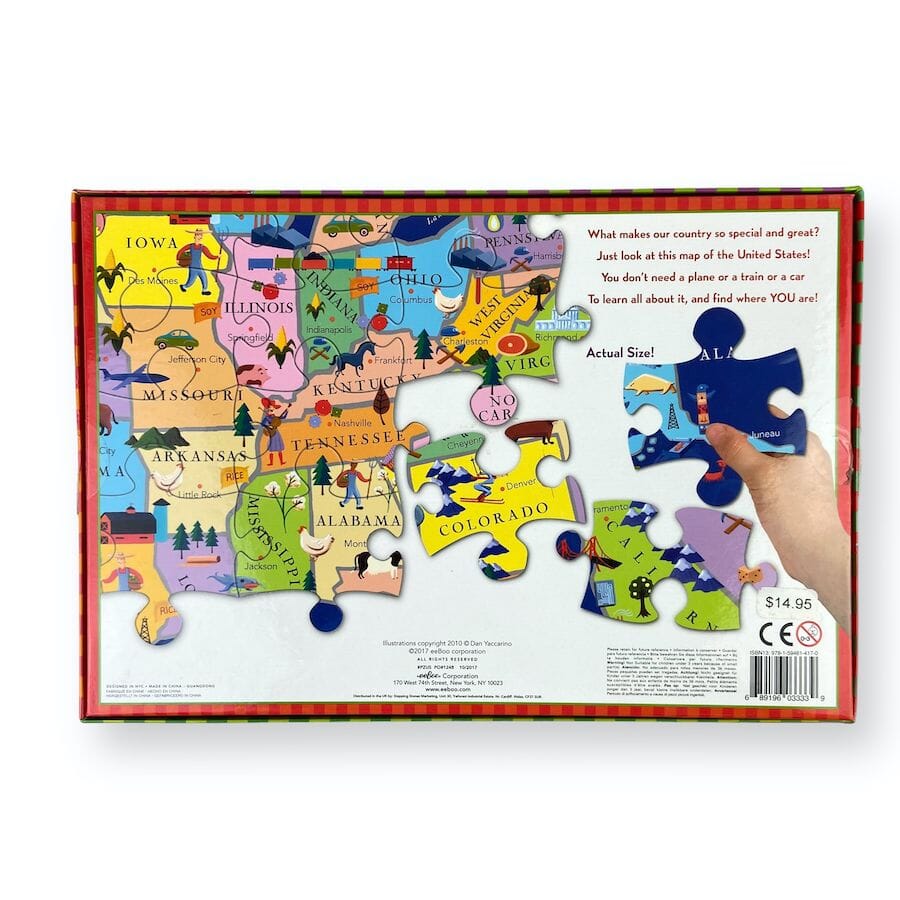 Eeboo This Land is Your Land 100-piece Puzzle Toys & Games