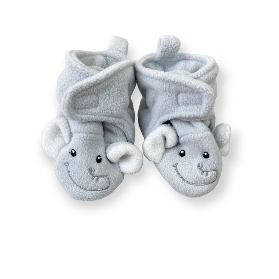 TOYCYCLE - Fleece Elephant Booties 0 - 6M