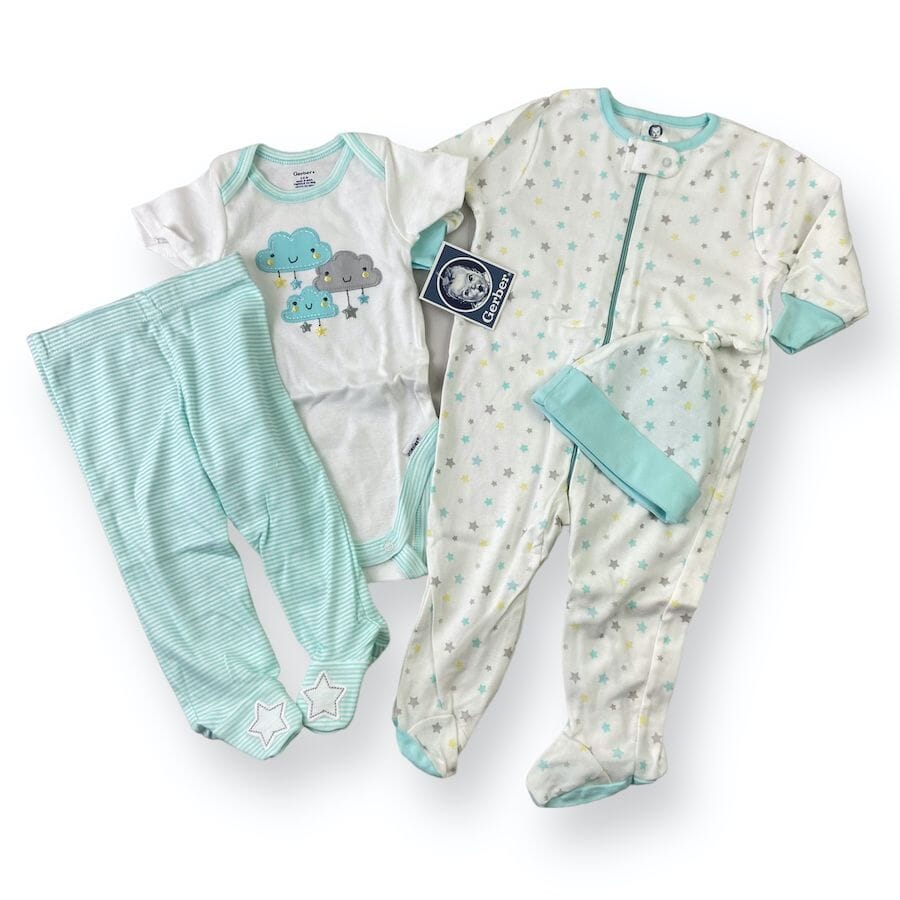 Gerber 4-Piece Sleep & Play Set Clothing