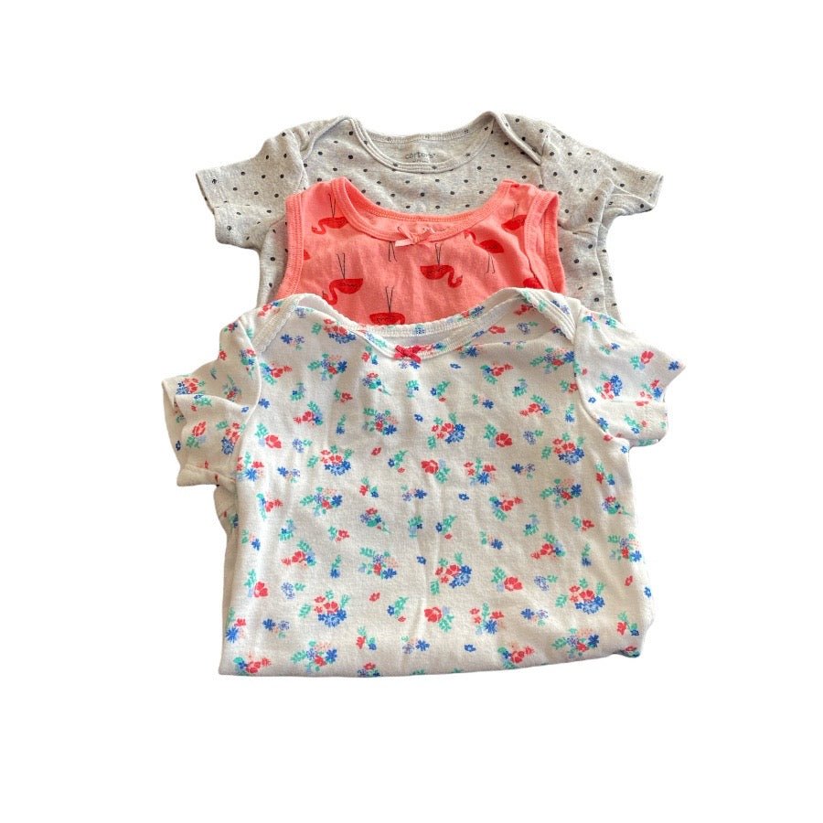 TOYCYCLE - Girls' Short Sleeve Onesie Bundle 18M