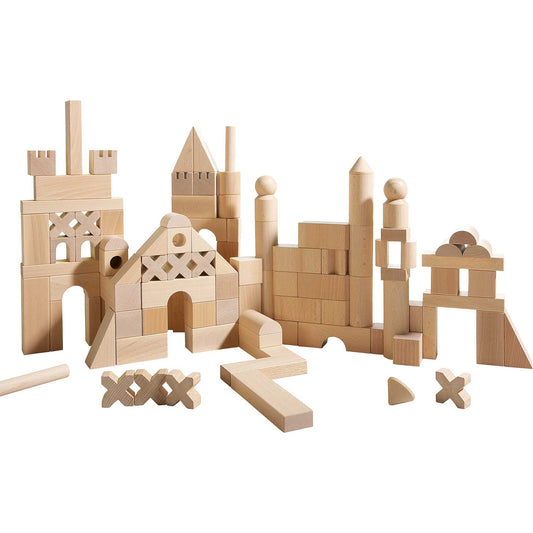 HABA USA - HABA Basic Building Blocks 102 - Pc Wooden Starter Set