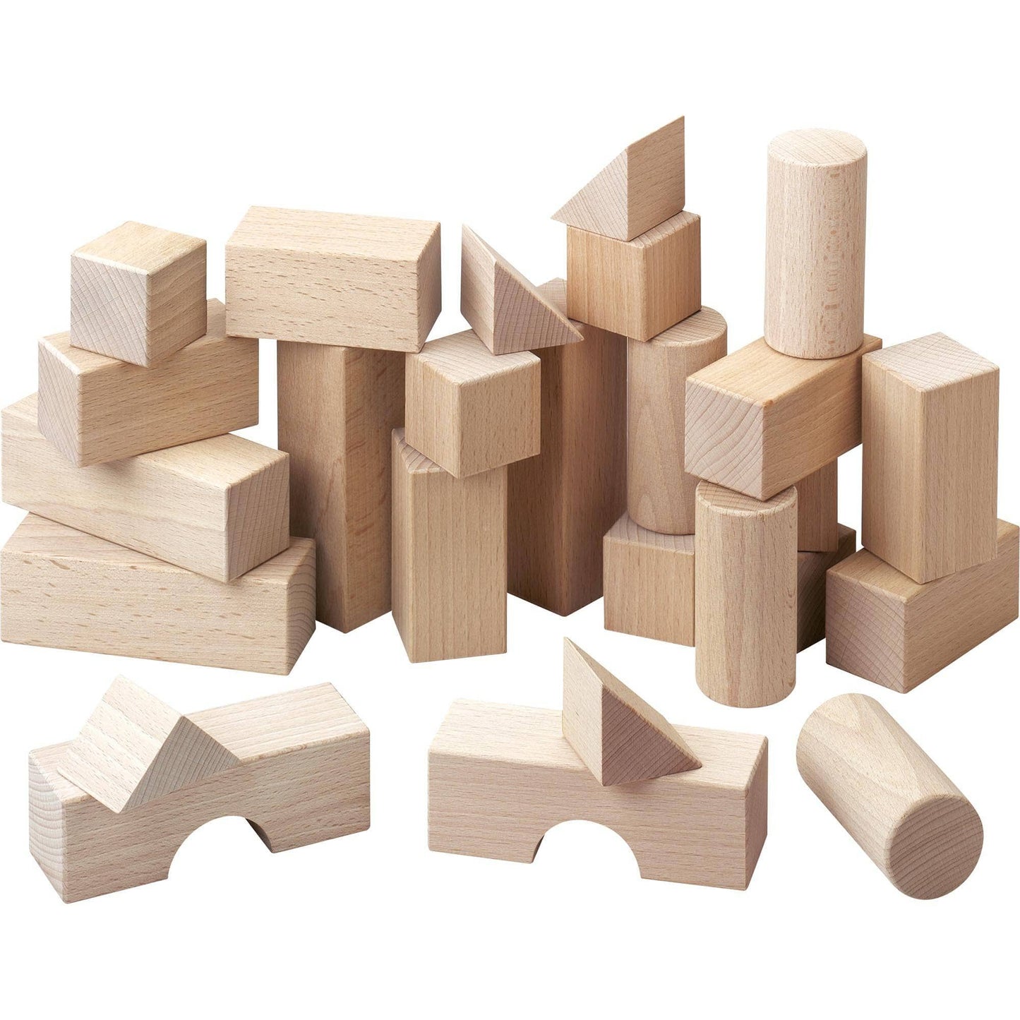 HABA Basic Building Blocks 26-Pc Starter Set Architectural Blocks