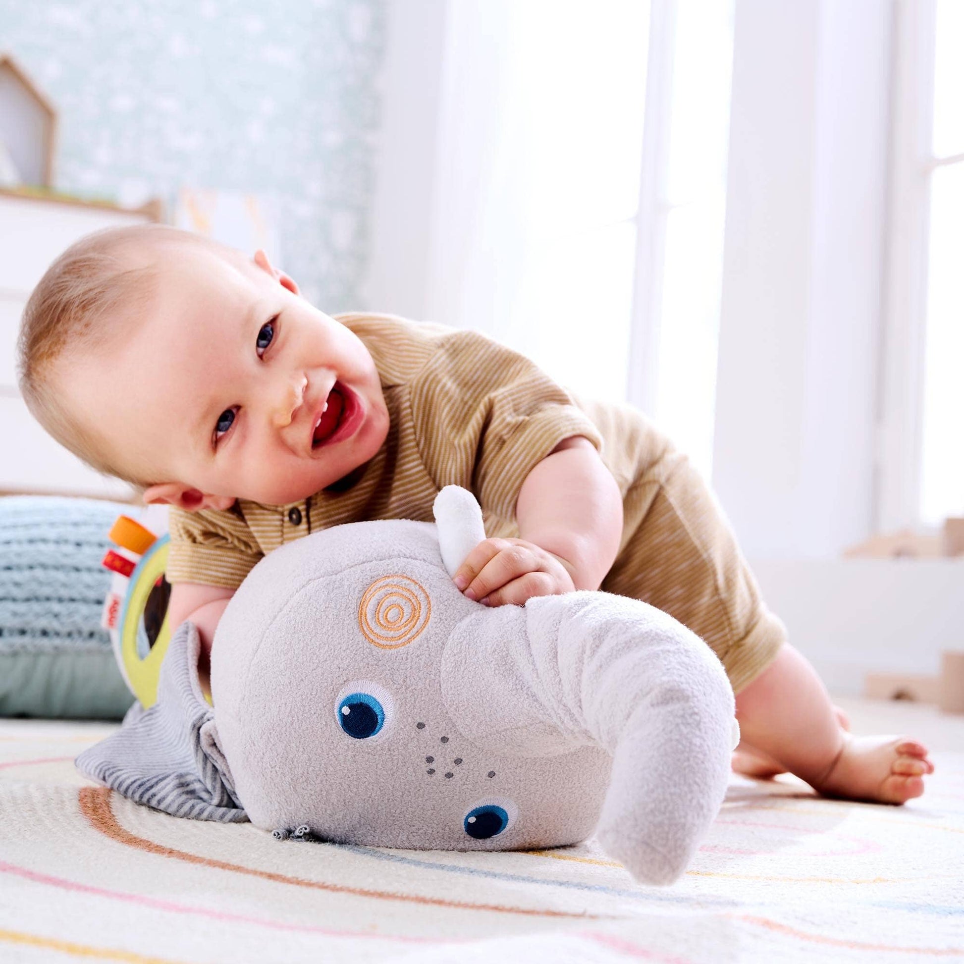 HABA Elephant Discovery Pillow Plush Baby