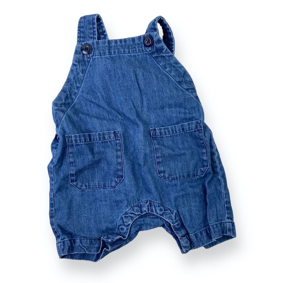 Hanna Andersson Denim Romper 6-12M Clothing