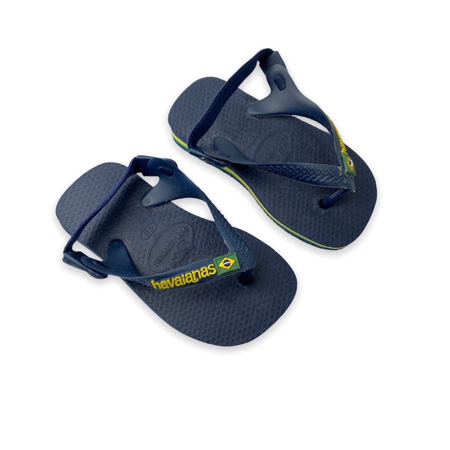 TOYCYCLE - Havaianas Baby Brazil Logo Flip Flops Size 4.5