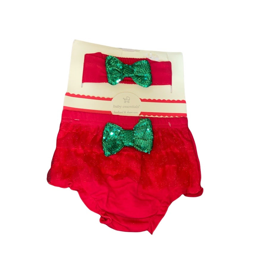 Headband and Diaper Cover 0-6M