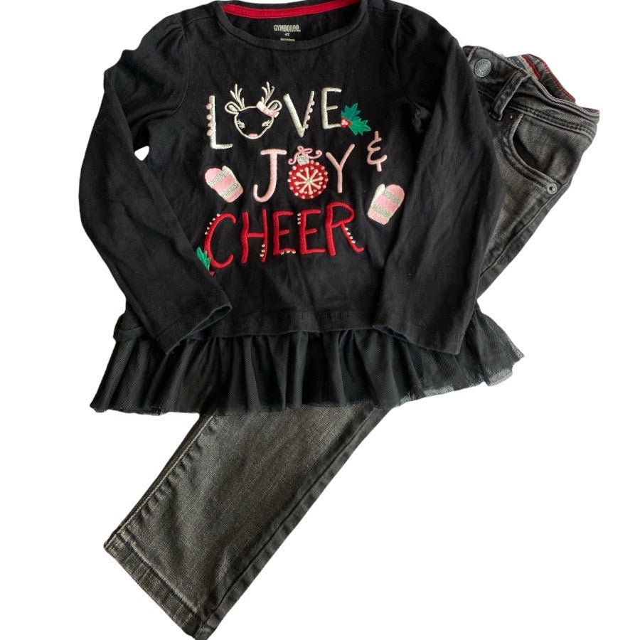TOYCYCLE - Holiday Top & Jean Bundle 4T