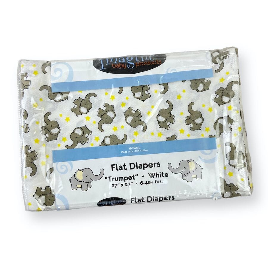 Imagine Baby Products - Imagine Baby Products Flat Cotton Diapers
