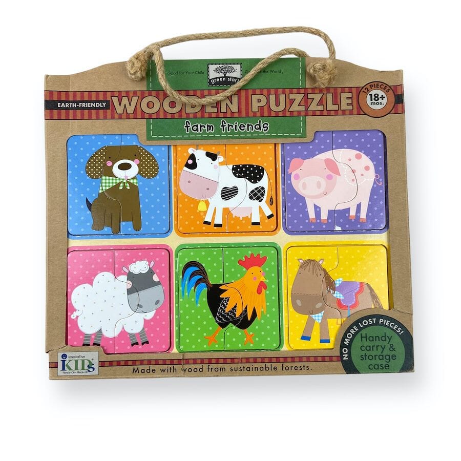 Innovative Kids Farm Friends Wooden Puzzle Puzzles