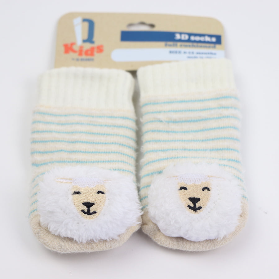 IQ Baby 3D Socks Size 0-12M