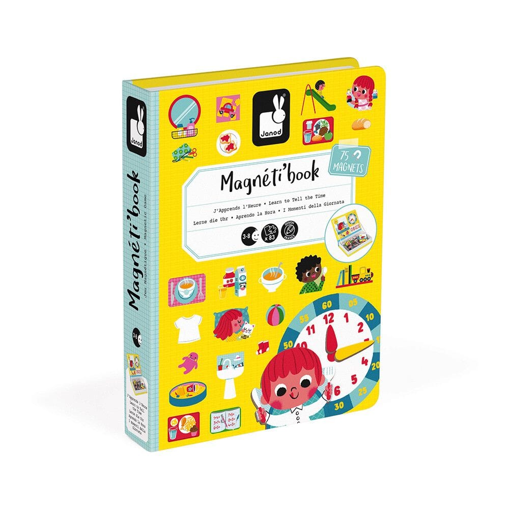 Janod Learn To Tell The Time Magneti'Book Toys