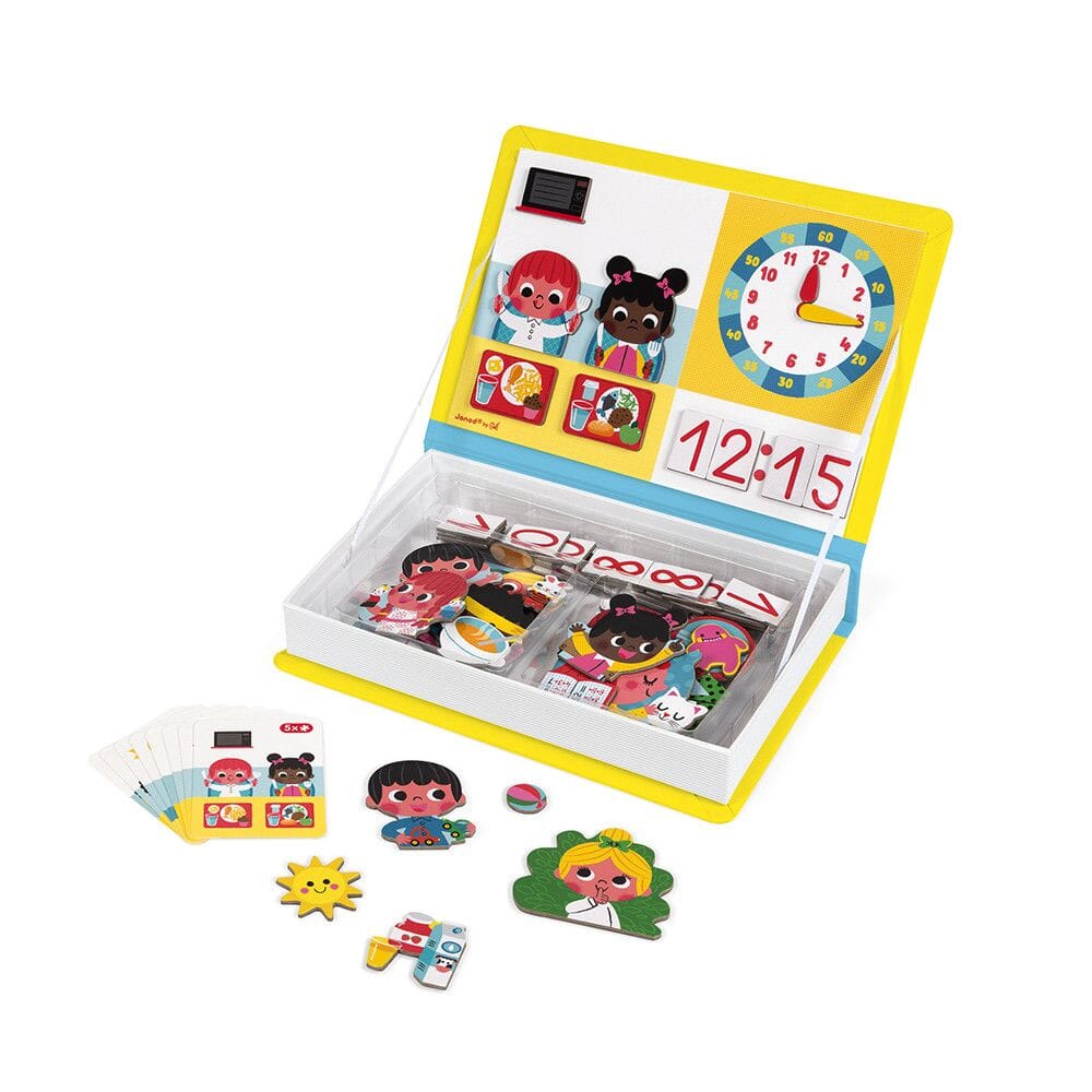 Janod Learn To Tell The Time Magneti'Book Toys