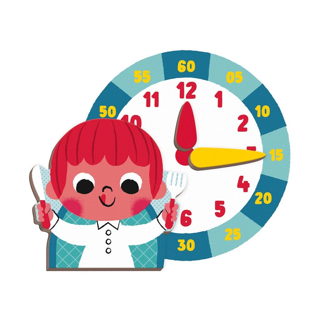 Janod Learn To Tell The Time Magneti'Book Toys