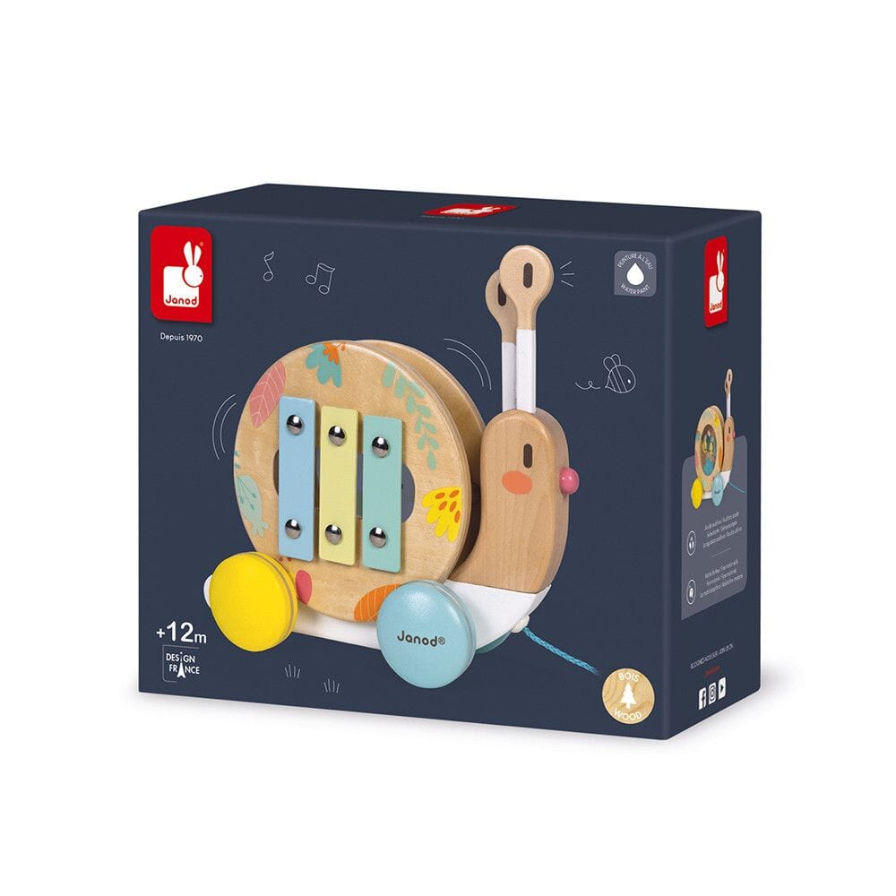 Janod Pure Pull-Along Snail Toys