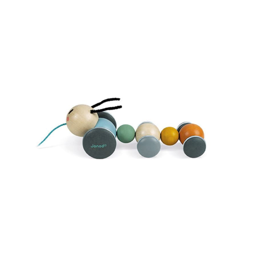 Janod Sweet Cocoon Caterpillar Pull-Along Toys