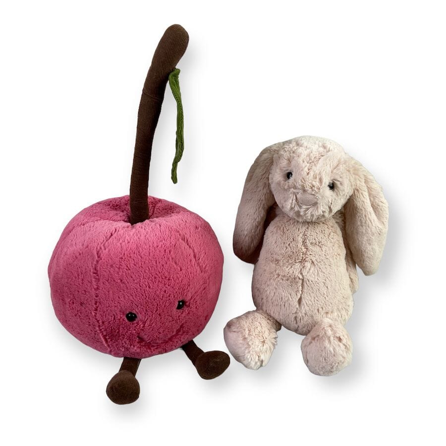 JellyCat Plush Bundle with Amuseable Cherry Stuffed Animals
