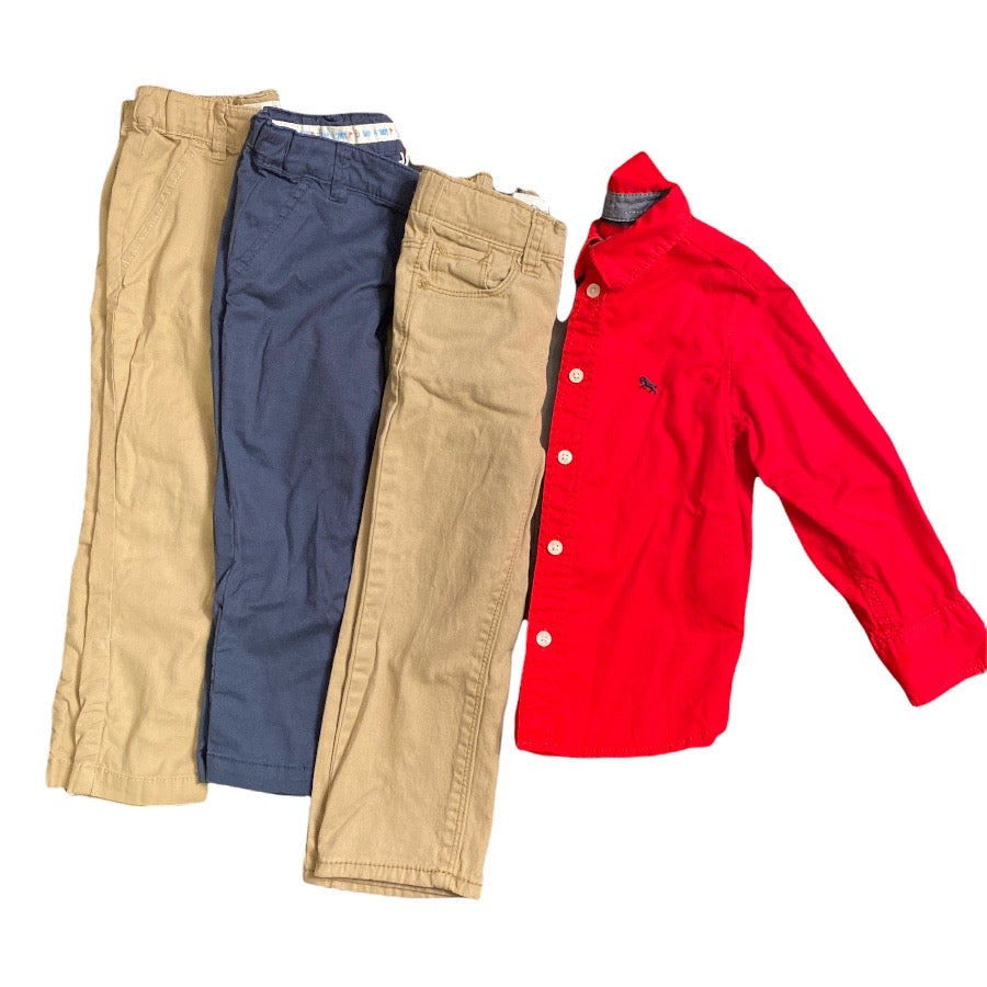 Khaki Pants & Dress Shirt Bundle 1-2