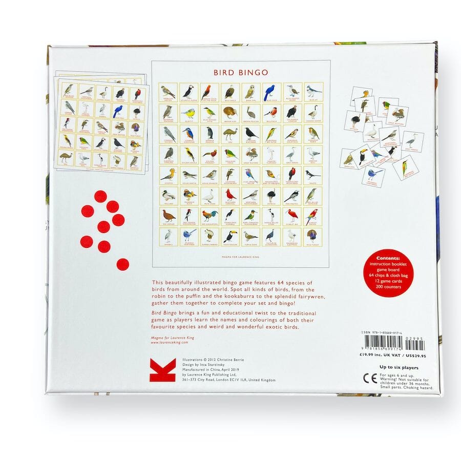 Laurence King Bird Bingo Game Toys & Games