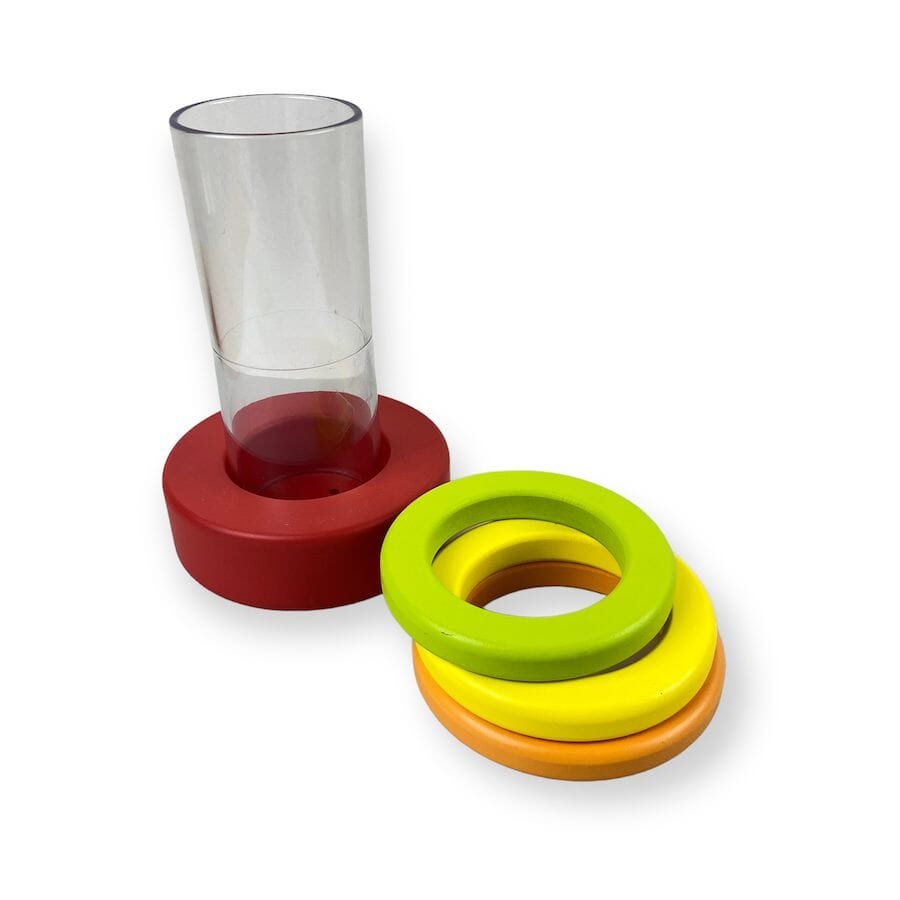Lovevery Clear Tube with Stacking Rings Toys