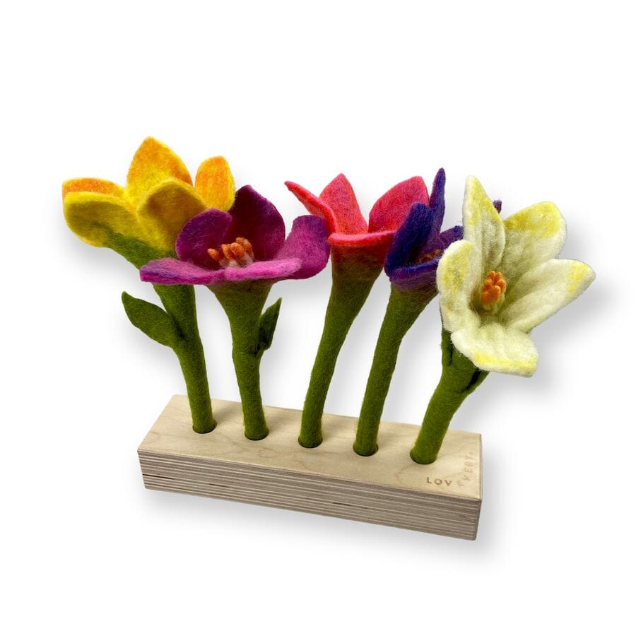 Lovevery Felt Flowers in a Row Toys