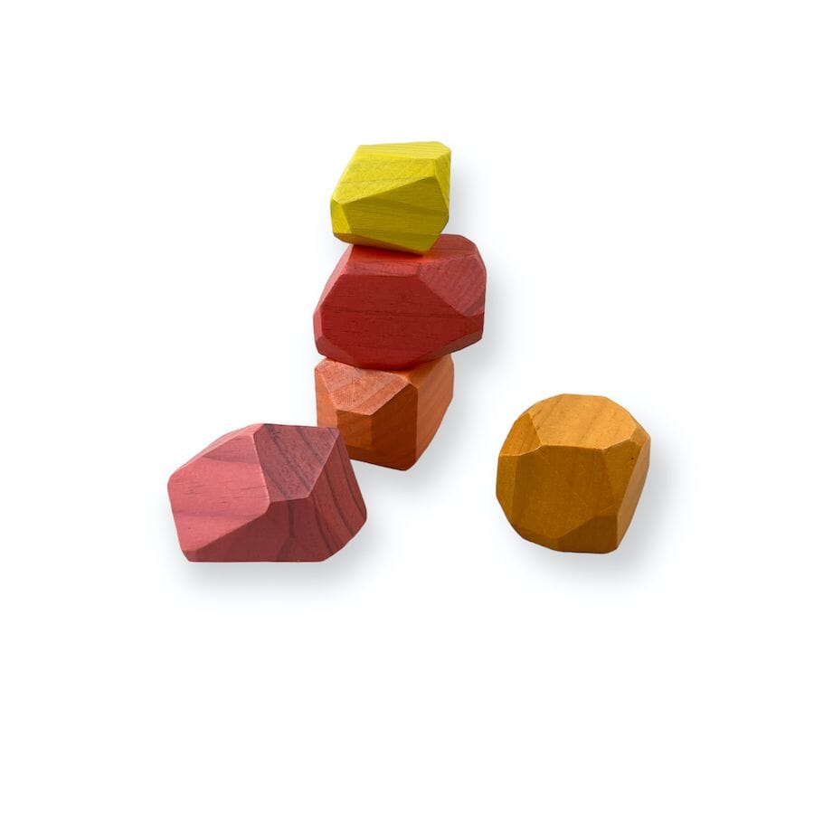 Lovevery Solid Wood Stacking Boulders Toys