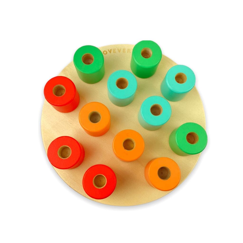Lovevery Wooden Stacking Peg Board Toys