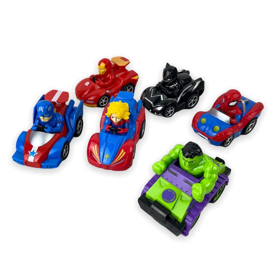 Marvel Super Hero Adventures 6-Pack Vehicle Set