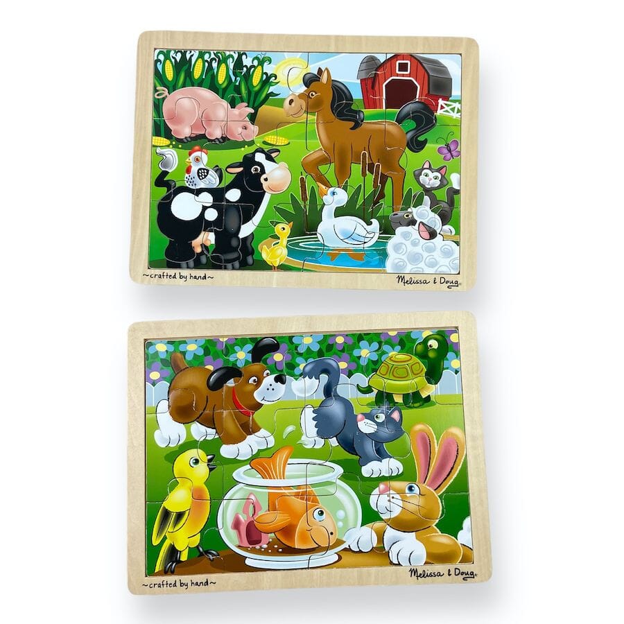 Melissa & Doug Wooden Jigsaw Puzzles Puzzles
