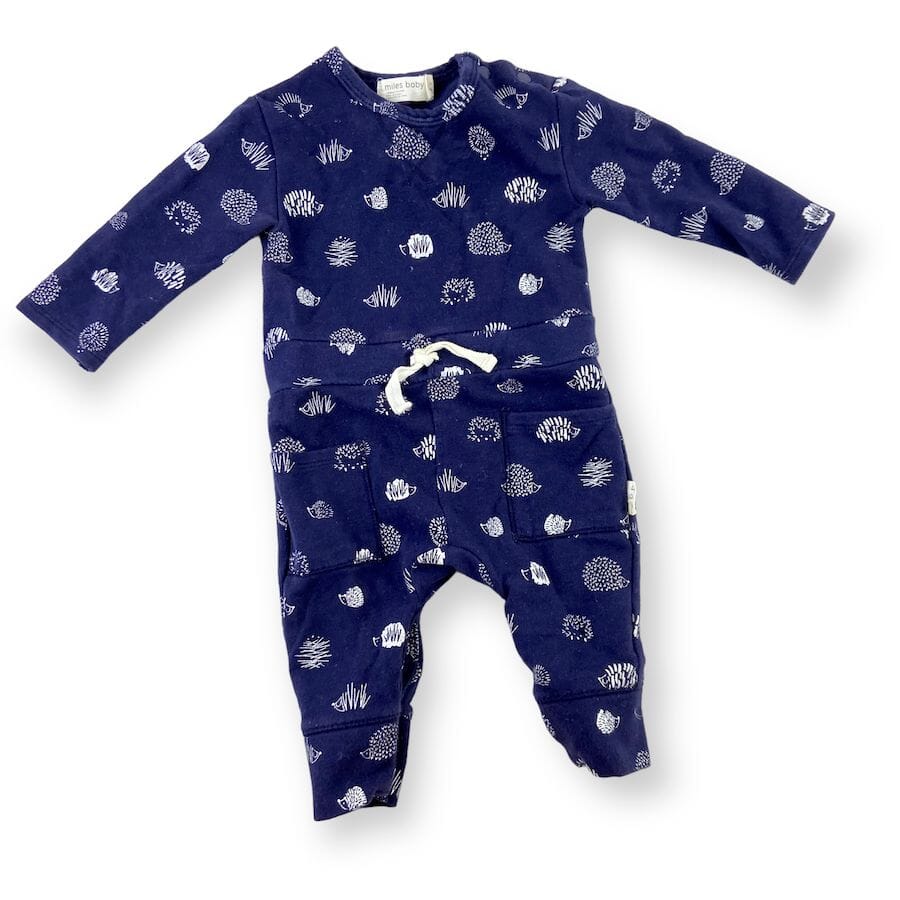 Miles Baby Hedgehog Print Body Suit 3M Baby & Toddler Clothing