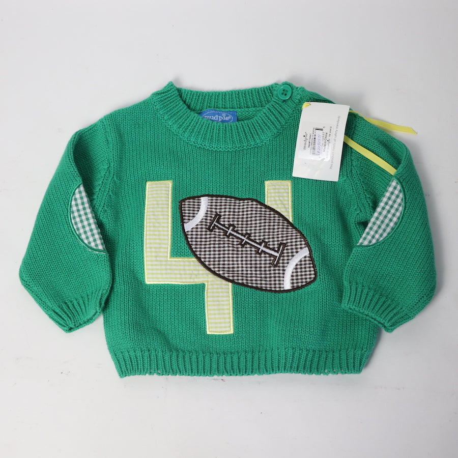 Mudpie Football Sweater 0-6M