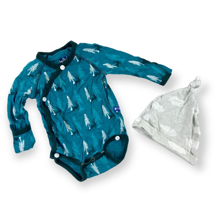 Kickee Pants - Newborn Kickee Pants Bamboo Viscose Bodysuit