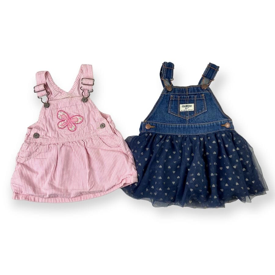 OshKosh B'Gosh Overall Dress Bundle 12M Clothing