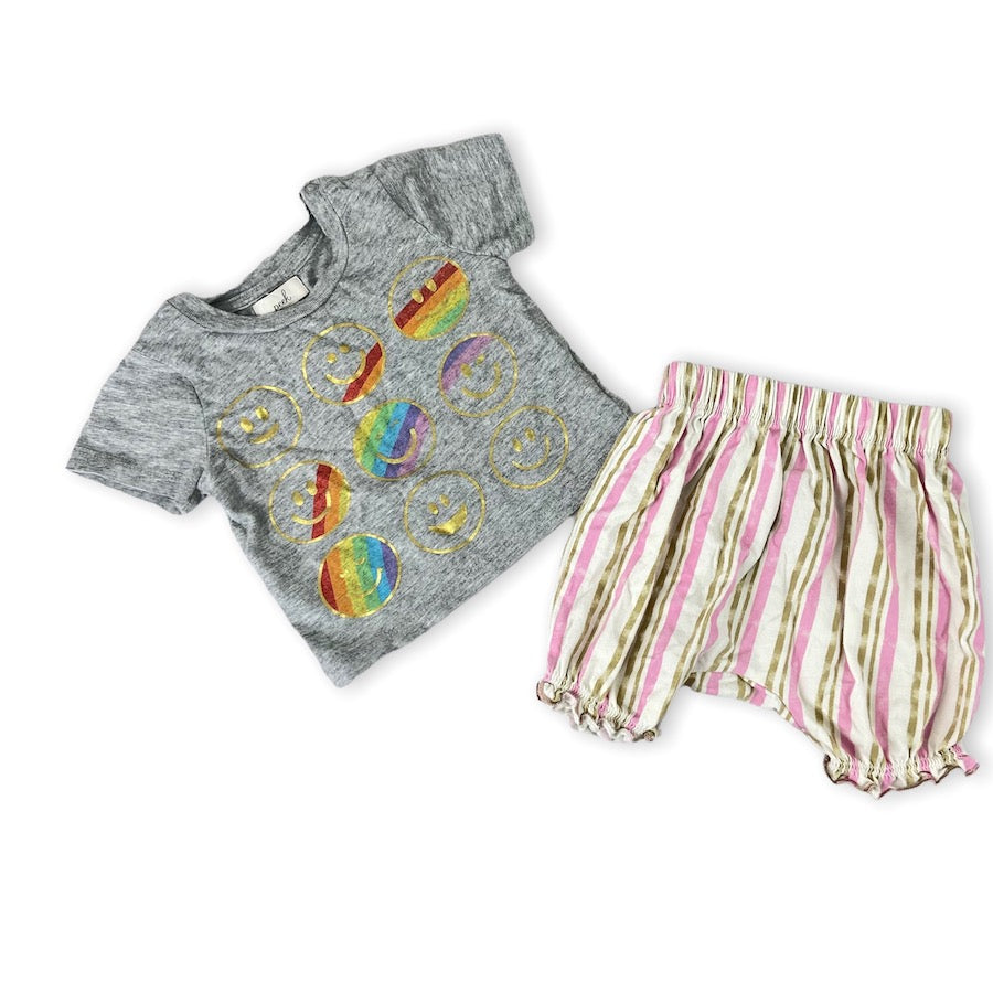 Peek Shorts & Top 3-6M