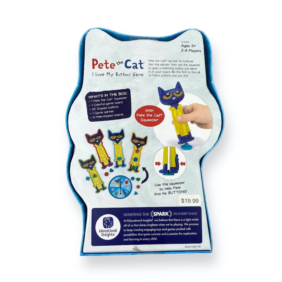 Educational Insights - Pete the Cat I Love My Buttons Game
