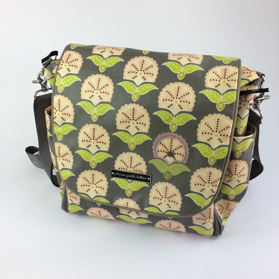 Petunia pickle bottom cheap green diaper bag