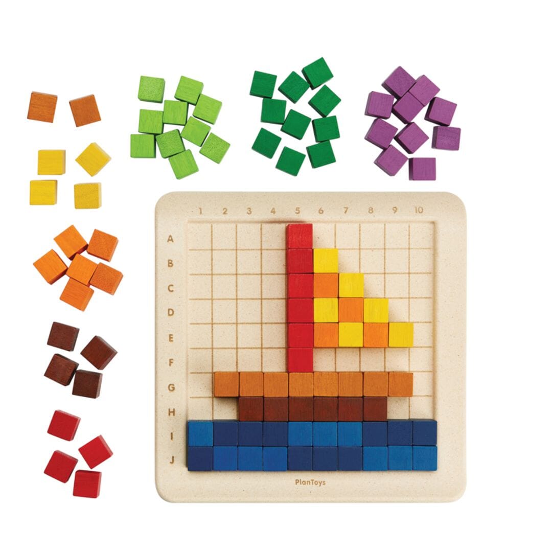 PlanToys 100 Counting Cubes - Unit Plus Learning Toys & Activities