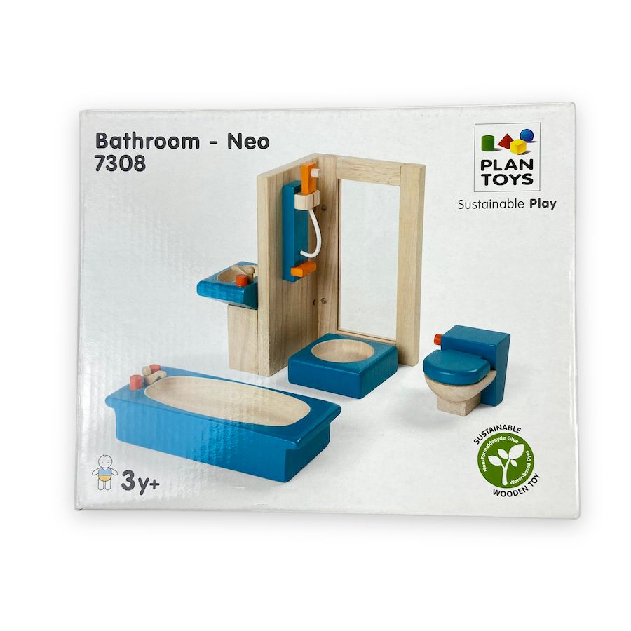 PlanToys Bathroom - Neo Dollhouse Furniture Dollhouse Accessories