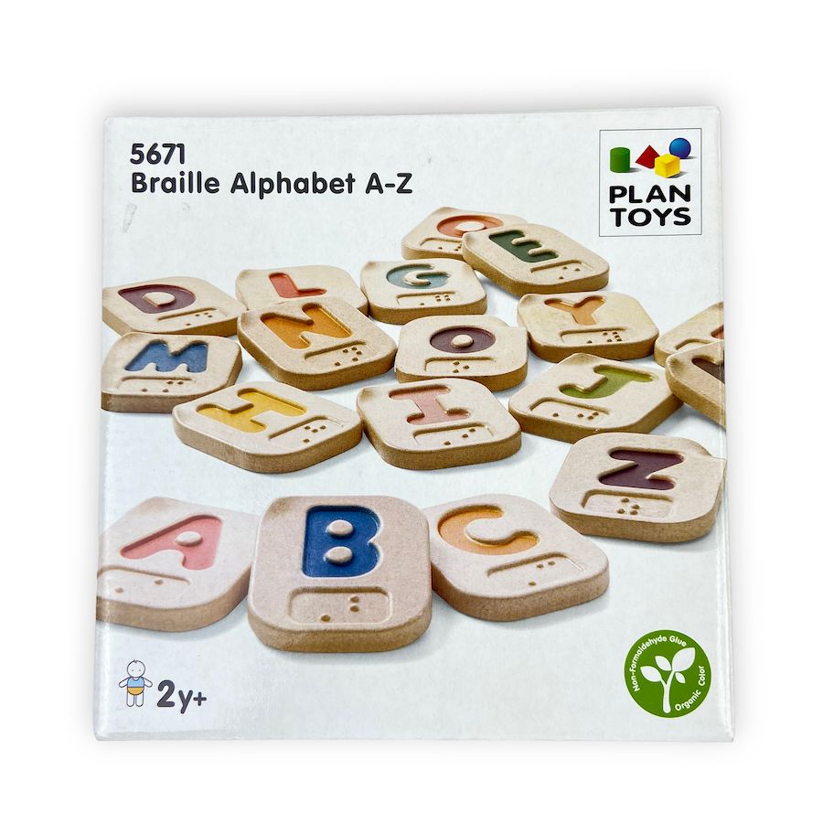 PlanToys Braille Alphabet A-Z Learning Toys & Activities