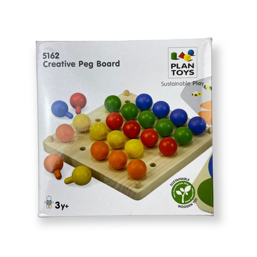 PlanToys Creative Peg Board with Butterfly
