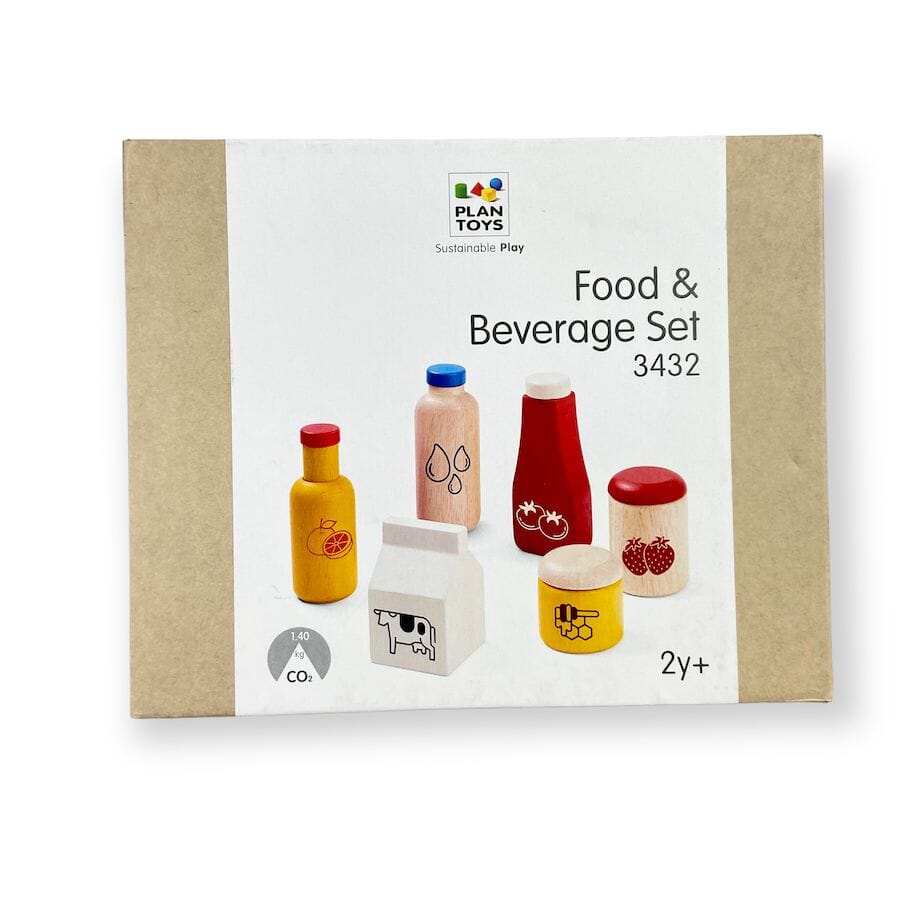 Plan toy food hot sale and beverage set