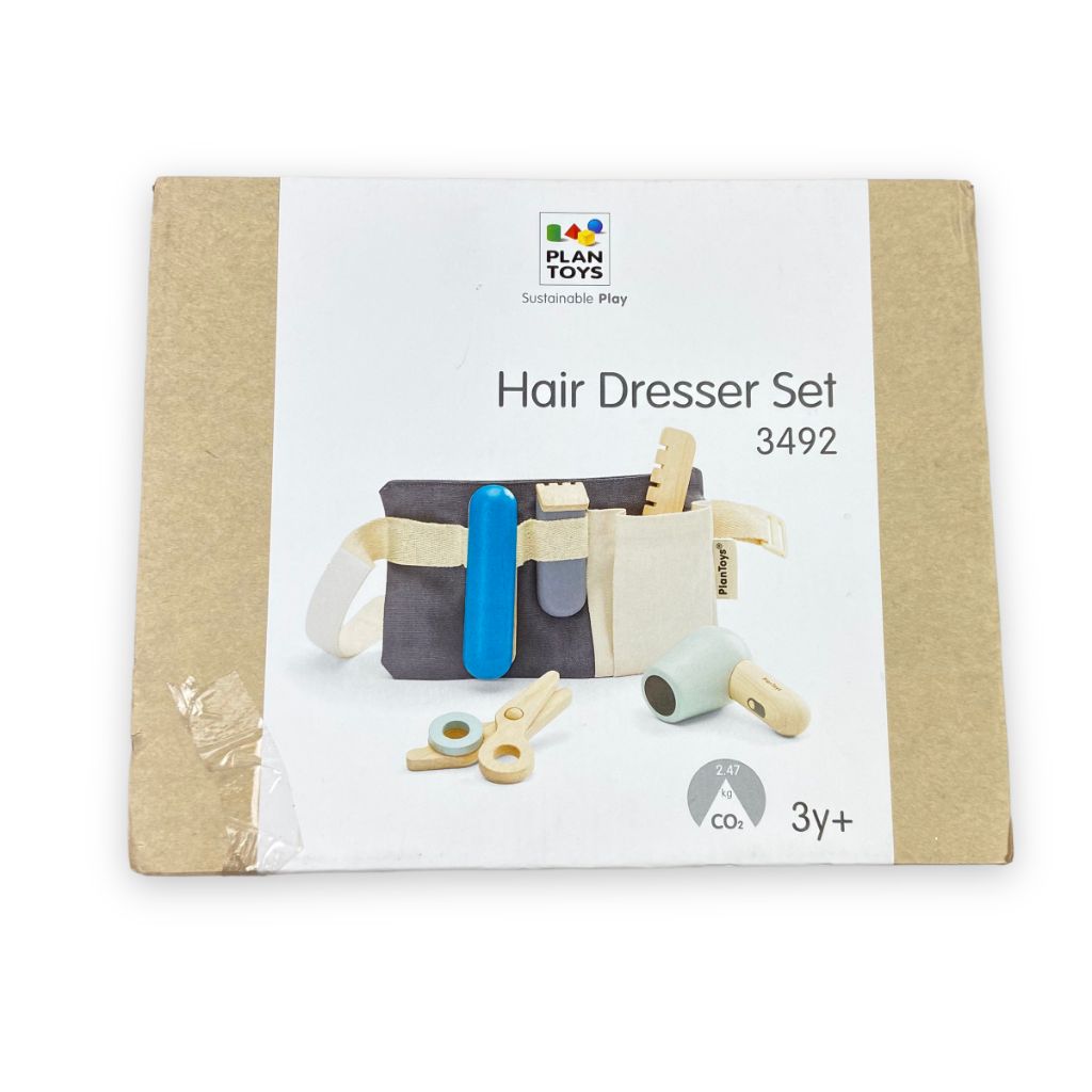 PlanToys Hair Dresser Set Pretend Play Wooden Toy
