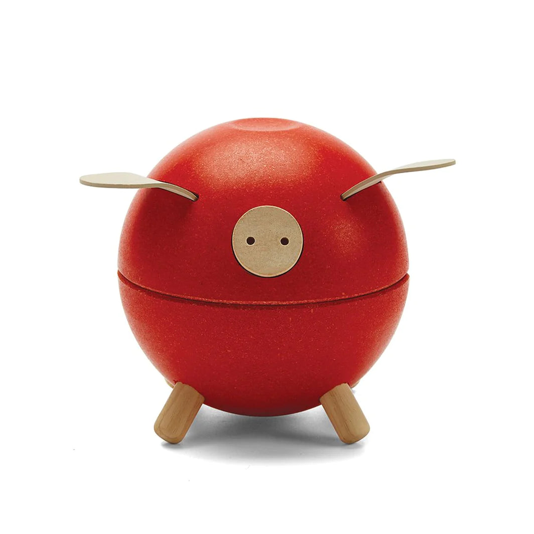 PlanToys Piggy Bank - Red Toys