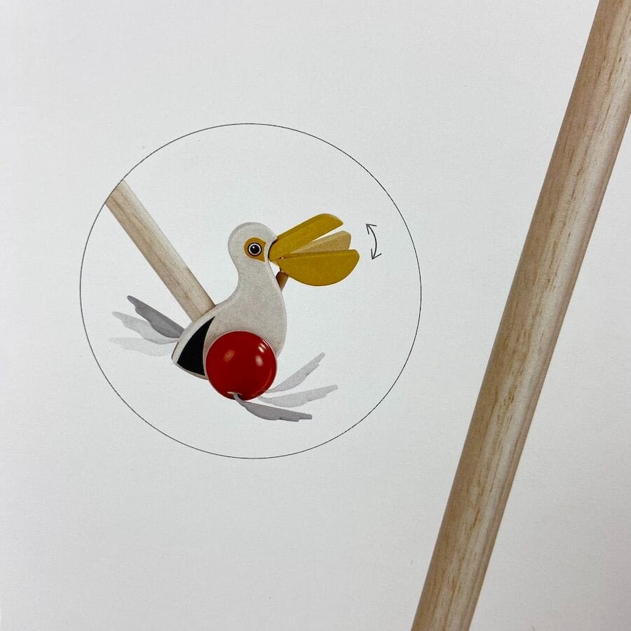 PlanToys Push Along Pelican Toys