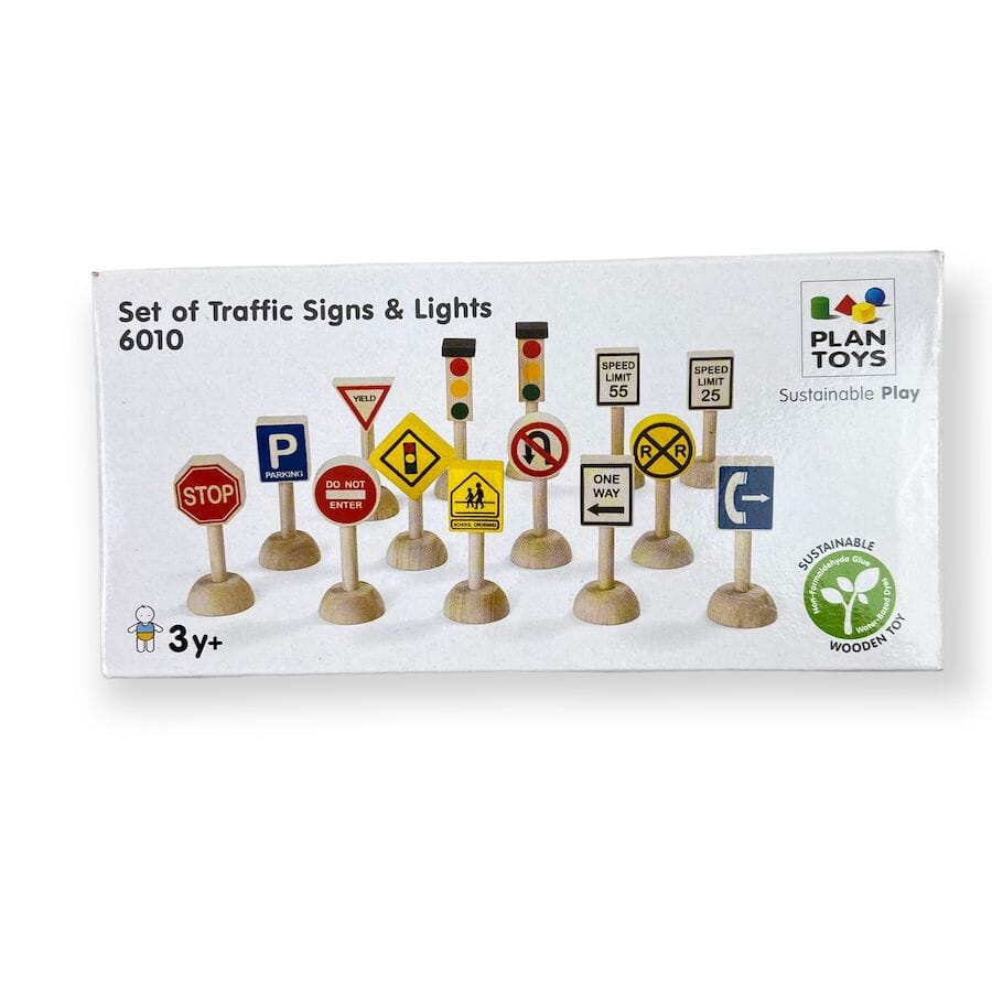PlanToys Set of Traffic Signs & Lights Toys