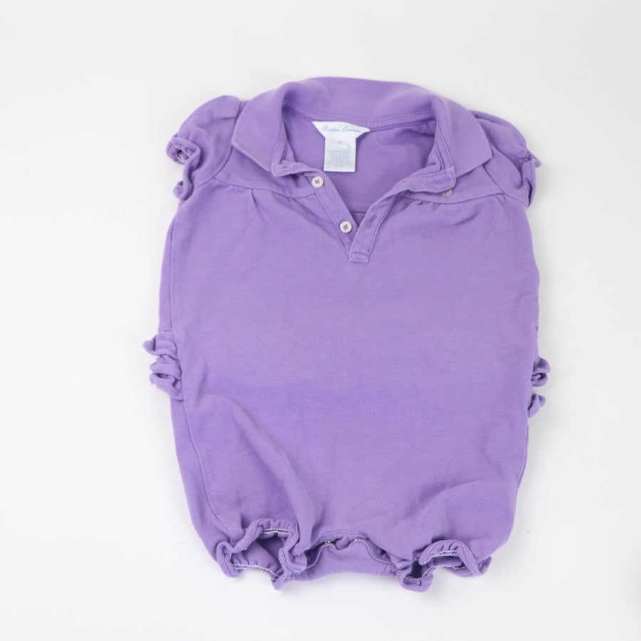 Ralph Lauren Ruffle Bubble Romper