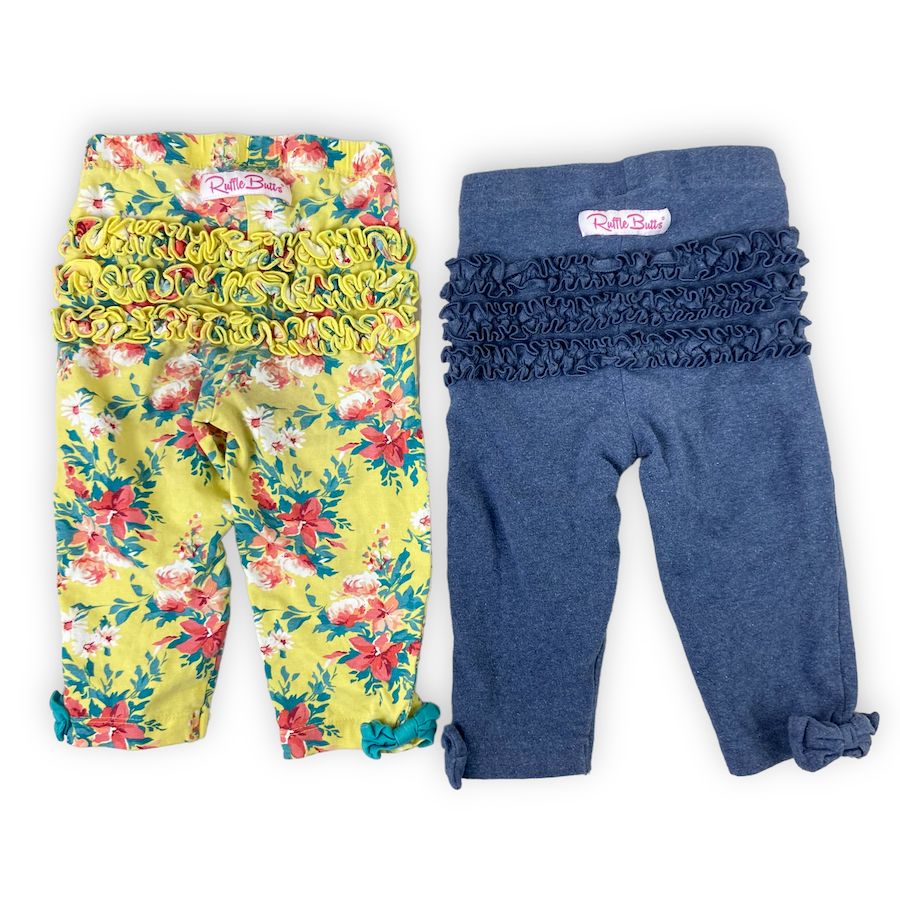 RuffleButts Leggings Duo 2-3T