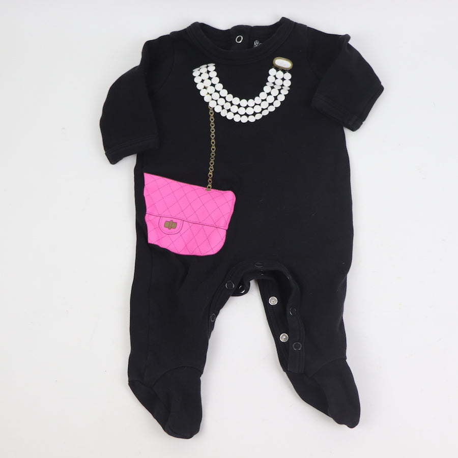 Sara Kety Purse & Pearls Footie 3M