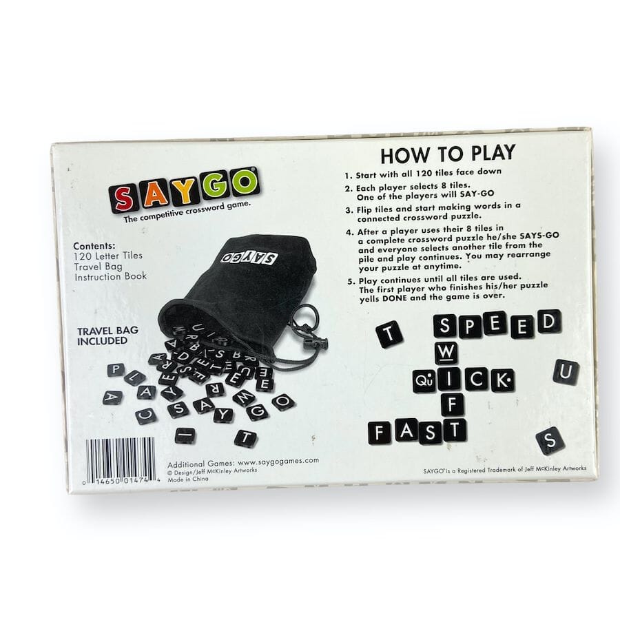 Jeff McKinley Artworks - SAYGO Competitive Crossword Game