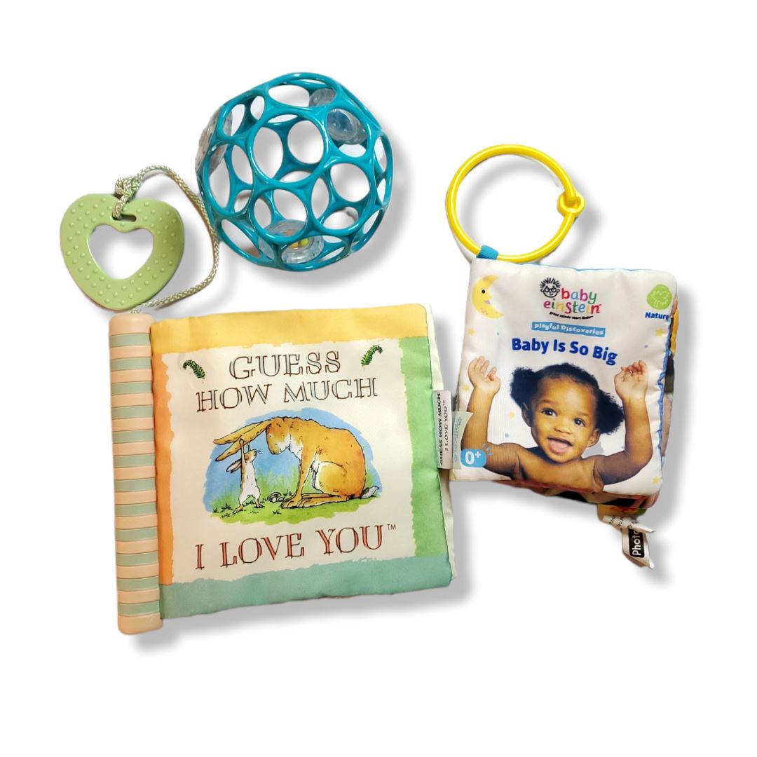 Soft Activity books and rattle bundle Ages 0 to toddler